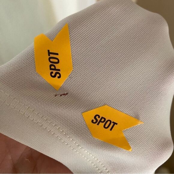 Not Yours To Keep Suzie maxi dress ivory stretch jersey tight cut out Revolve S - Picture 8 of 8